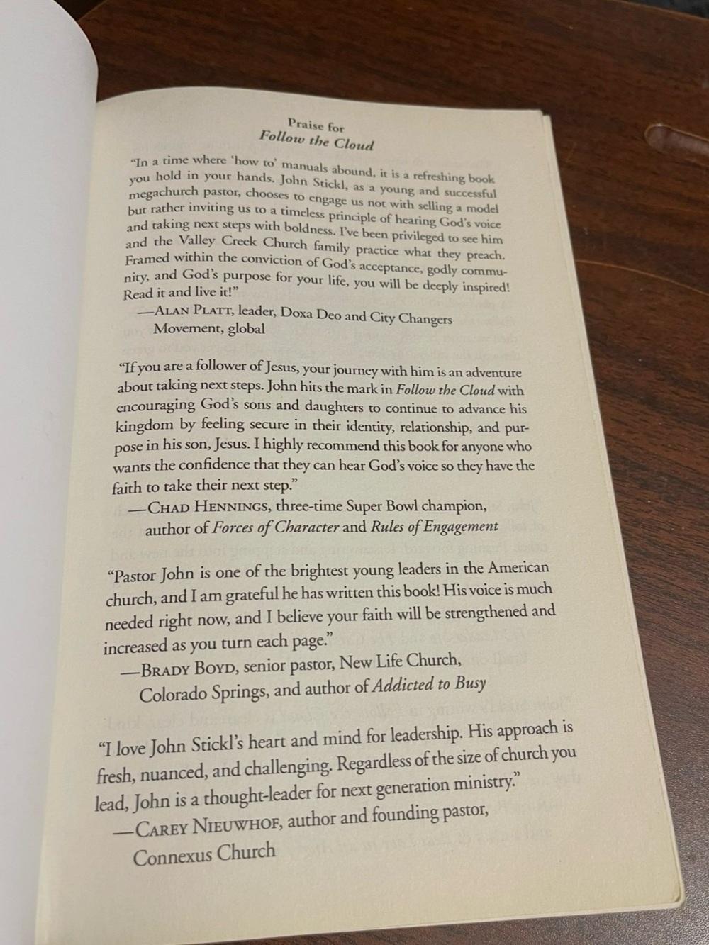 Follow the Cloud by John Stickl - Paperback Book